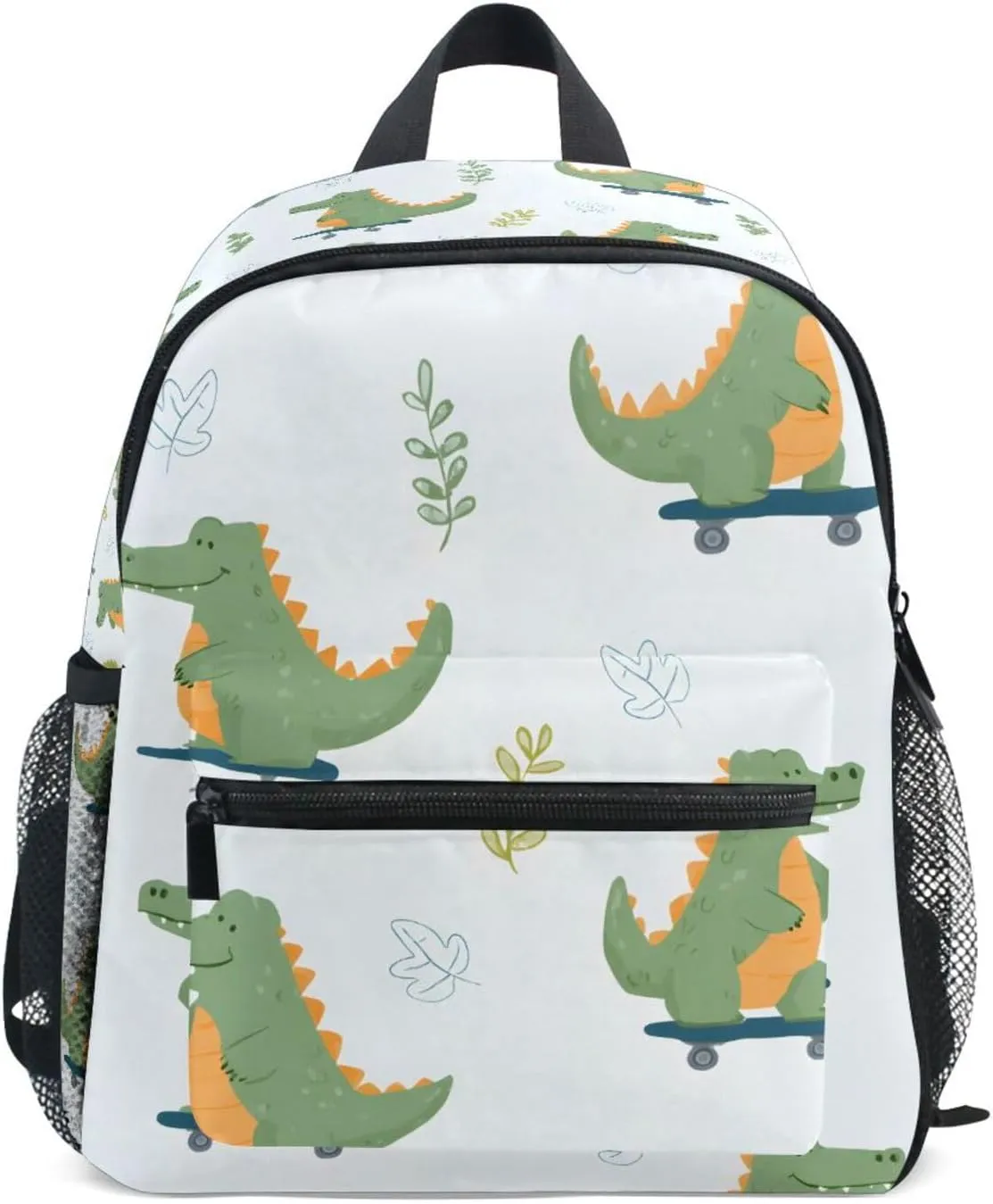 Bolaz Upgraded Backpack for School Teenagers Girls Boys-Crocodile Pattern,Travel Bag with Chest Buckle and Whistle