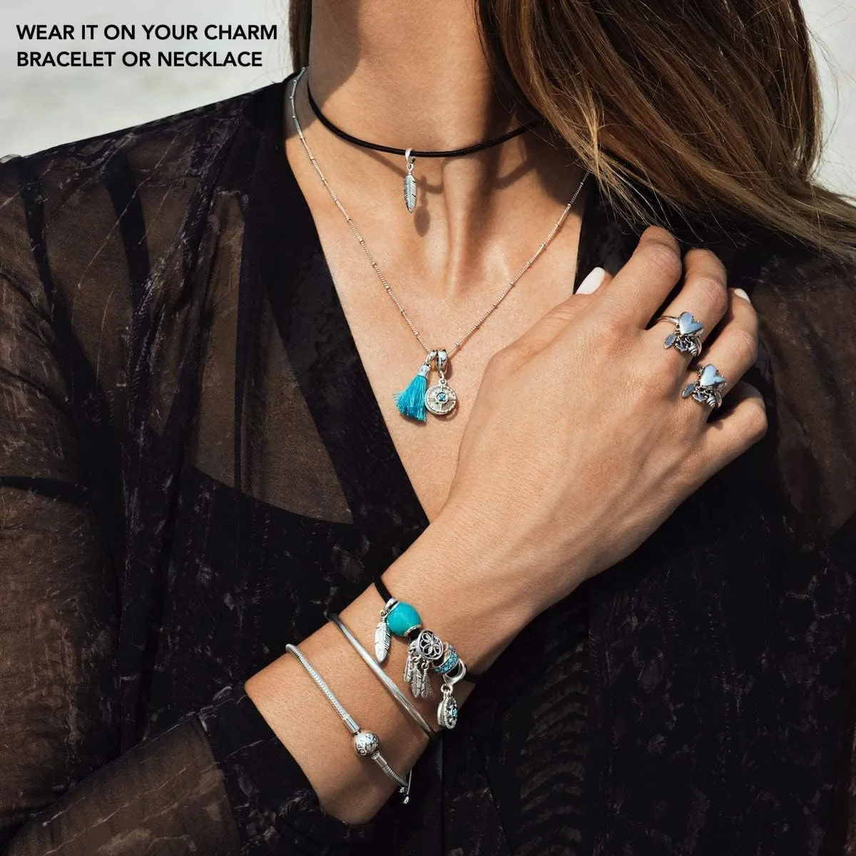 Bolenvi Dangle Pendant and Bead Charm for Mother's Day, Compatible with Pandora & Similar Bracelets, Necklaces & DIY Jewelry, 925 Sterling Silver Charm