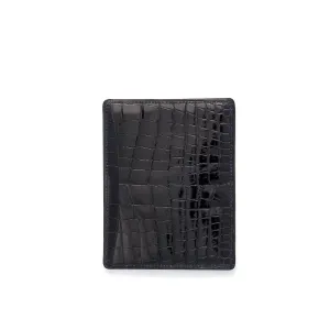 Bond Street 6cc Card Holder in Crocodile