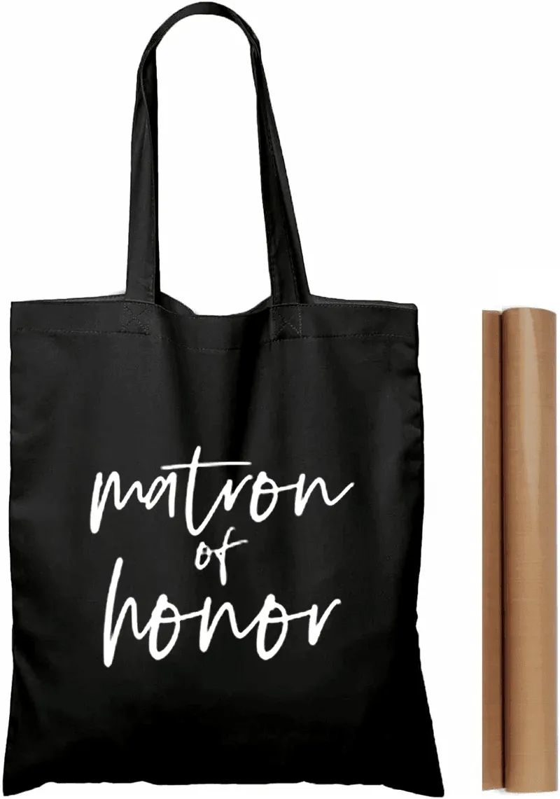bridal party script tote bags