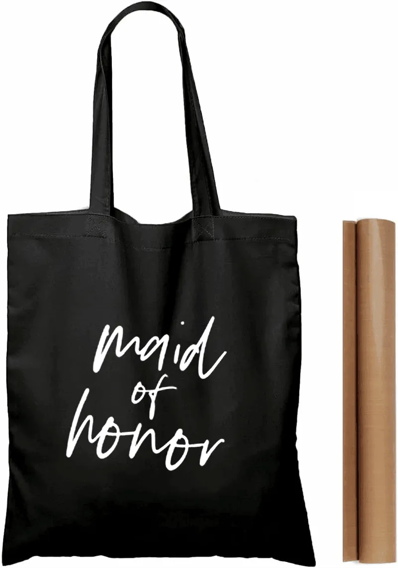 bridal party script tote bags