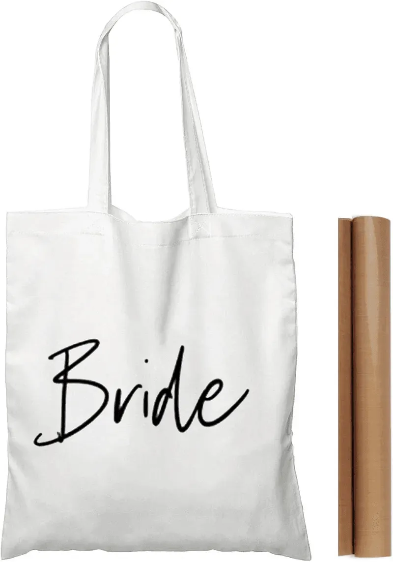 bridal party script tote bags