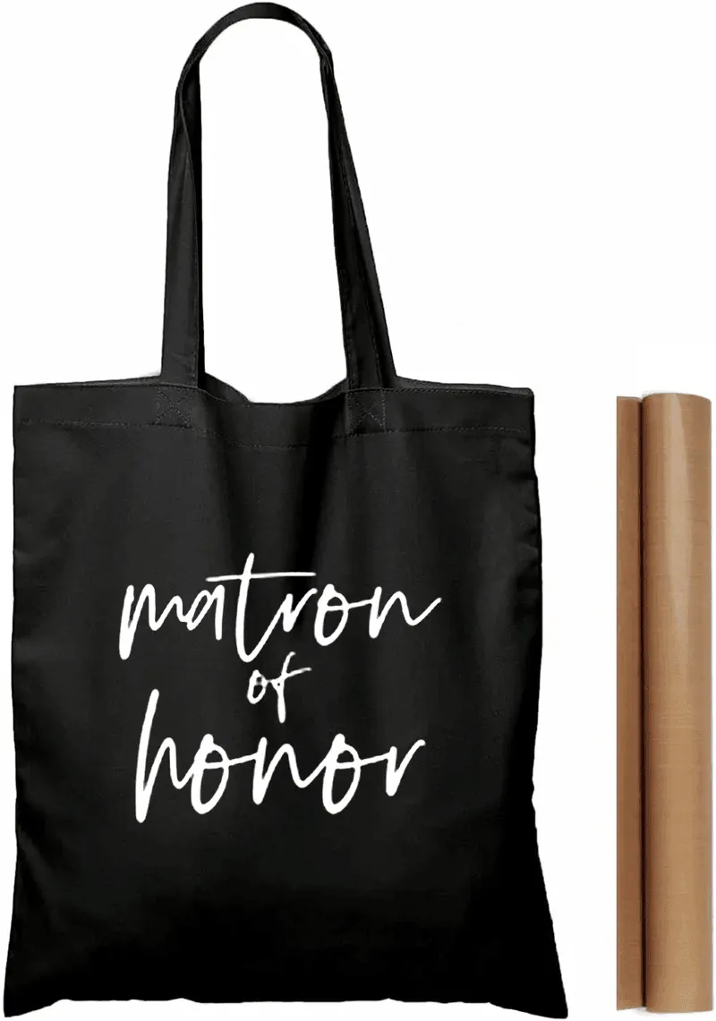 bridal party script tote bags
