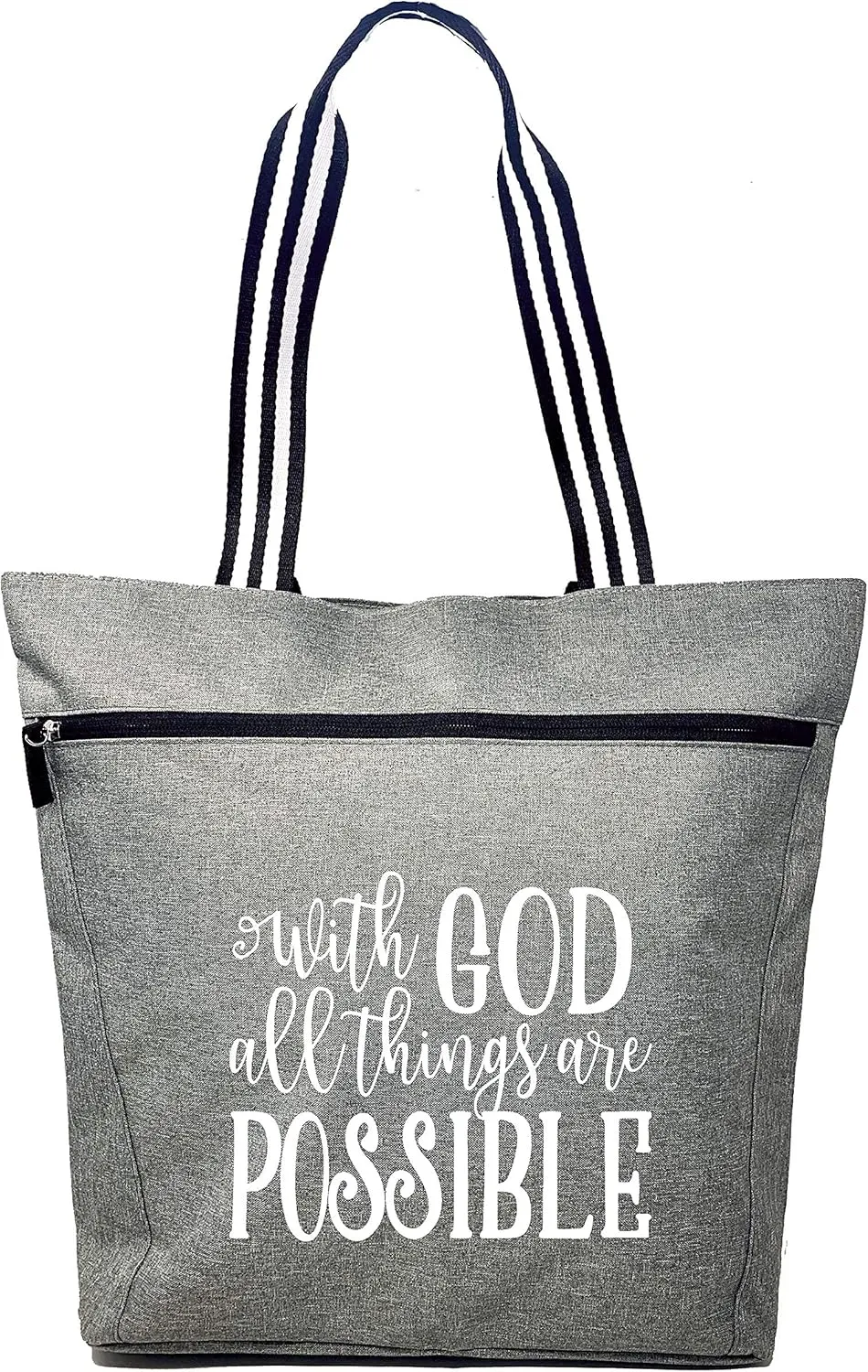 Brooke & Jess Designs Church Bags for Women - Bible Tote Bags for Women, Large Tote Bag for Womens with Zipper