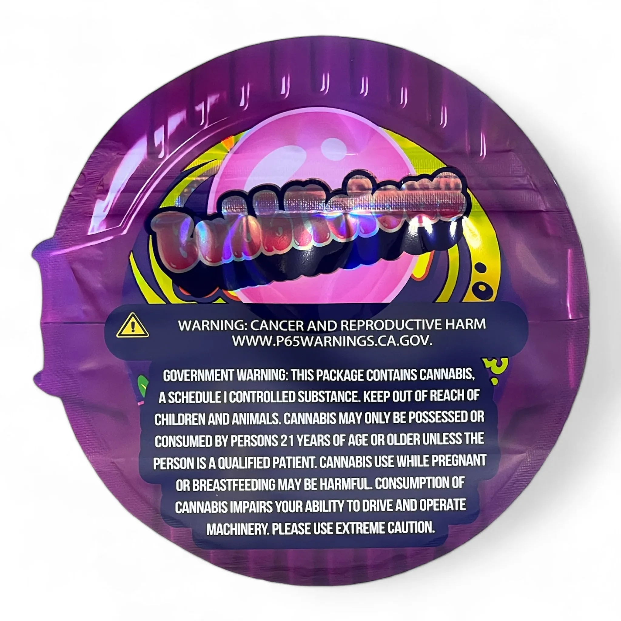 Bubble Tape Groovy Grape Mylar Bag 3.5 Grams