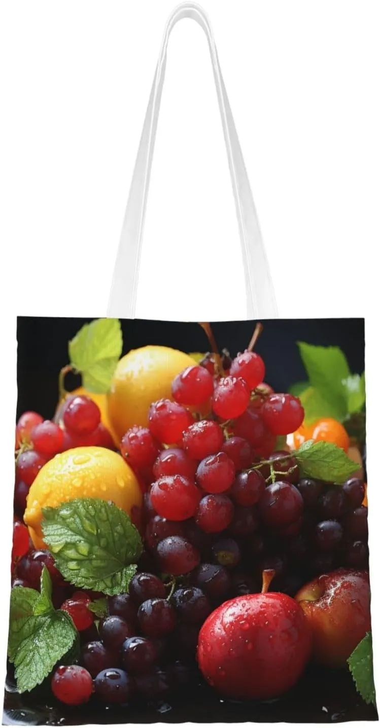 Canvas Tote Bag For Women Reusable Shopping Bag Casual Green Snake Shoulder Bag Handbag For Travel