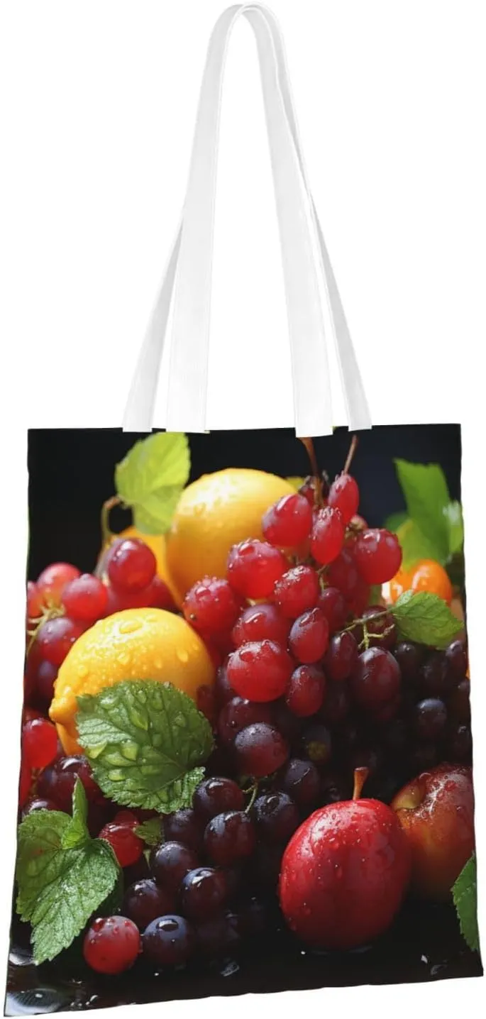 Canvas Tote Bag For Women Reusable Shopping Bag Casual Green Snake Shoulder Bag Handbag For Travel