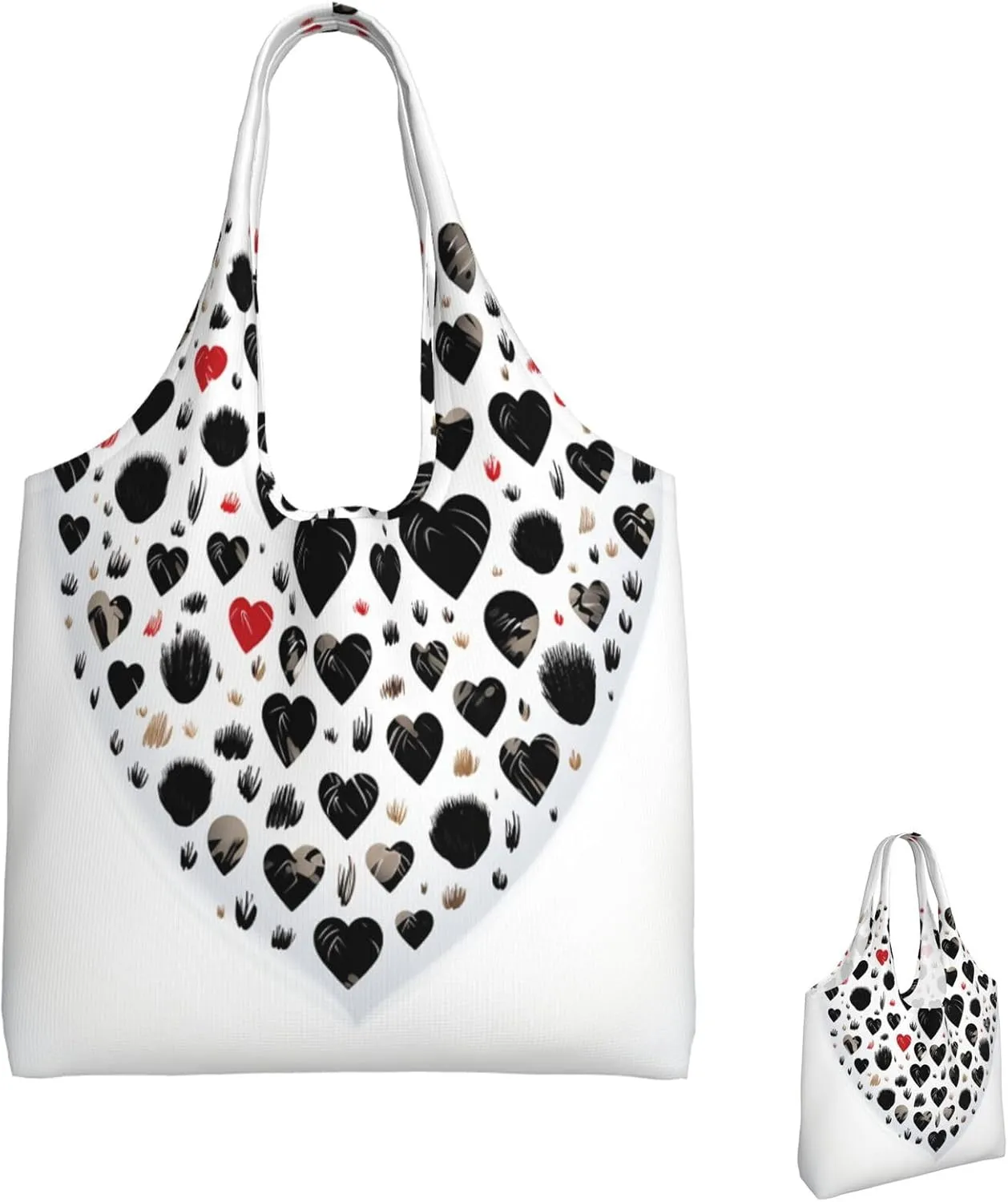 Canvas Tote Bag Lightweight Reusable Grocery Shopping Bag 3D Snake Handbag for Women Men