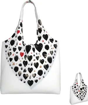 Canvas Tote Bag Lightweight Reusable Grocery Shopping Bag 3D Snake Handbag for Women Men