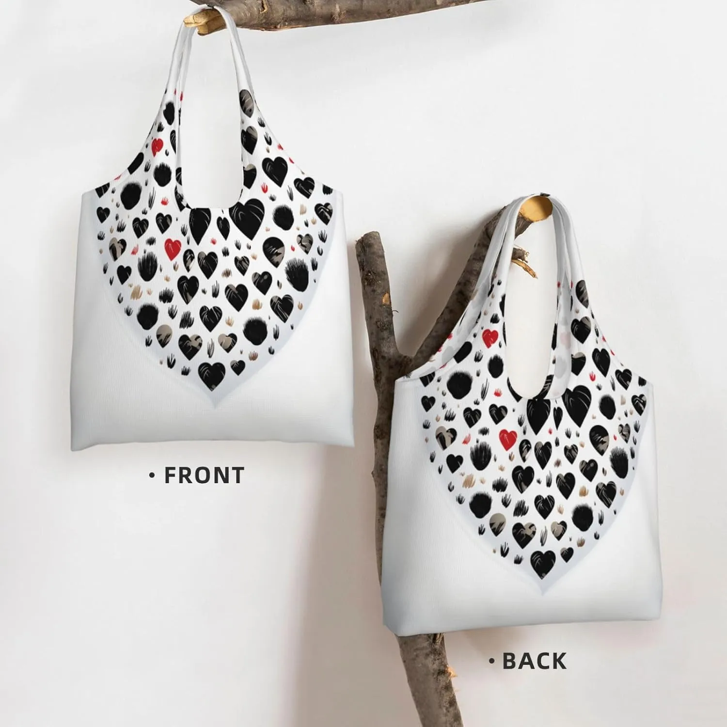 Canvas Tote Bag Lightweight Reusable Grocery Shopping Bag 3D Snake Handbag for Women Men