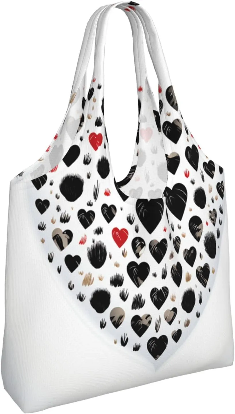 Canvas Tote Bag Lightweight Reusable Grocery Shopping Bag 3D Snake Handbag for Women Men