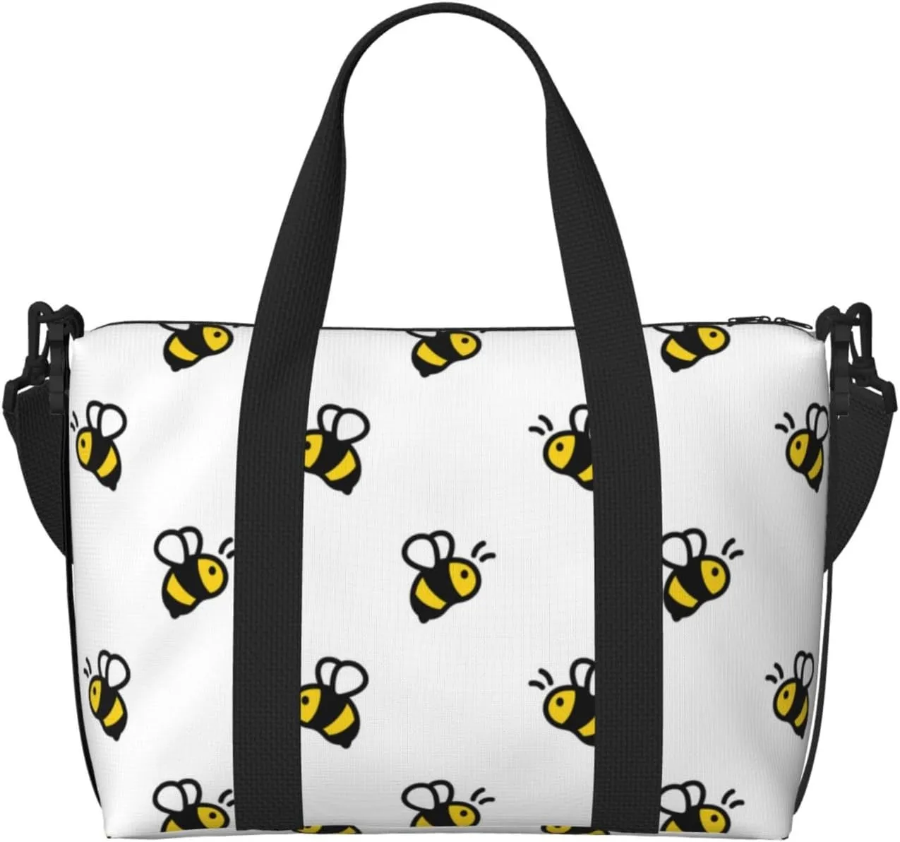 Carry On Duffle Bags Overnight Weekender Bags for Women, honey bee Personal Item Travel Bag, Travel Essentials Sport Gym Bag for Men Women