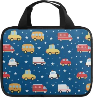 Cartoon Cars Print Bible Bag for Boys,Kids Bible Book Case,Bible Carrying Book Case with Handle,Medium Bible Shoulder Bag,Scripture Bag,Church Tote Bag for Boys Kids,Gift for Boys
