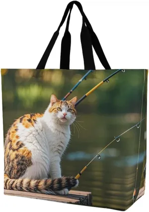Cartoon Cute Otter Tote Bag for Women Reusable Grocery Shoulder Bag Shopping Bags for Travel, Groceries