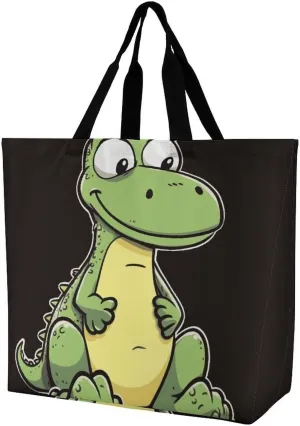 Cartoon Shark Floating in Water Tote Bag for Women Reusable Grocery Shoulder Bag Shopping Bags for Travel, Groceries