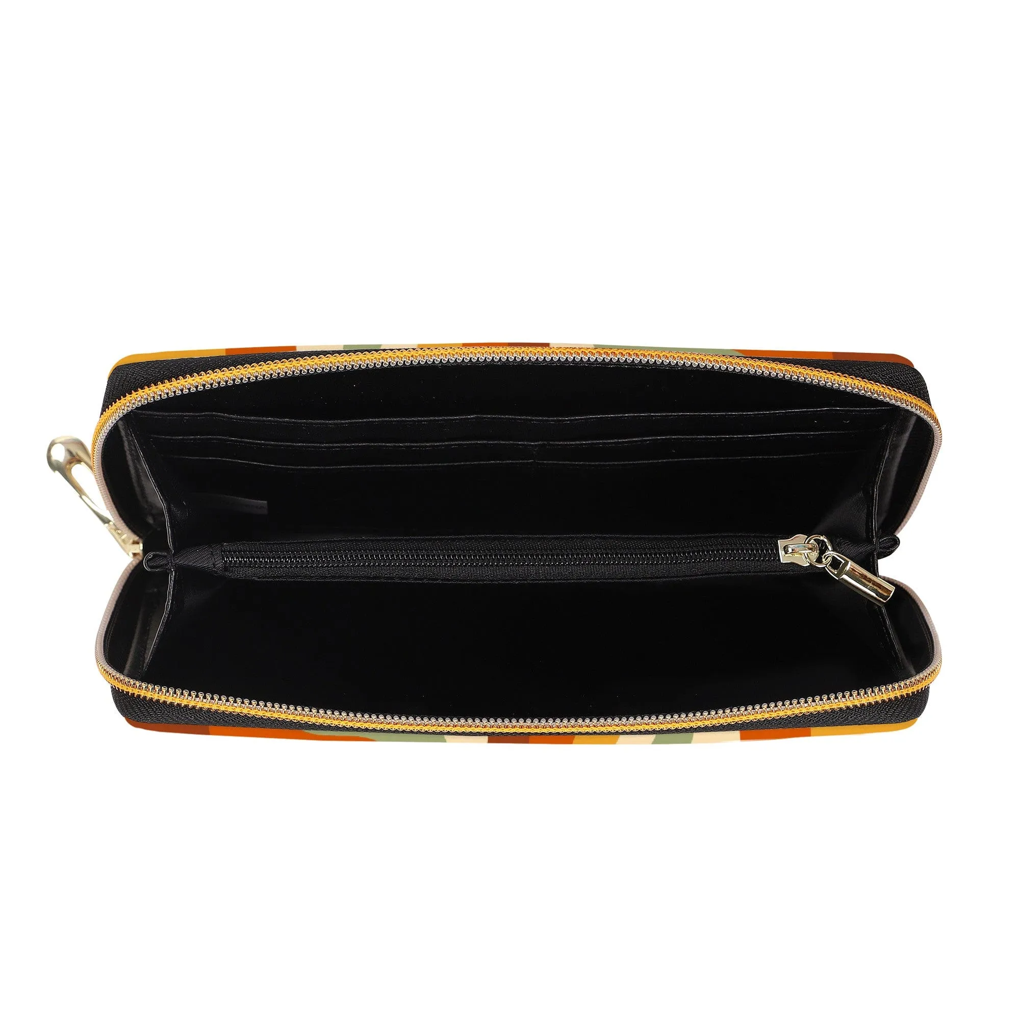 Cascading Retro Vibes Non Outlined Zip-Around Wallet