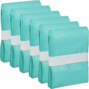 Cat Litter Pail Liner Refills Bags Compatible with Litter Champ Litter Pail, Lightly Scented, Green, 6 Count