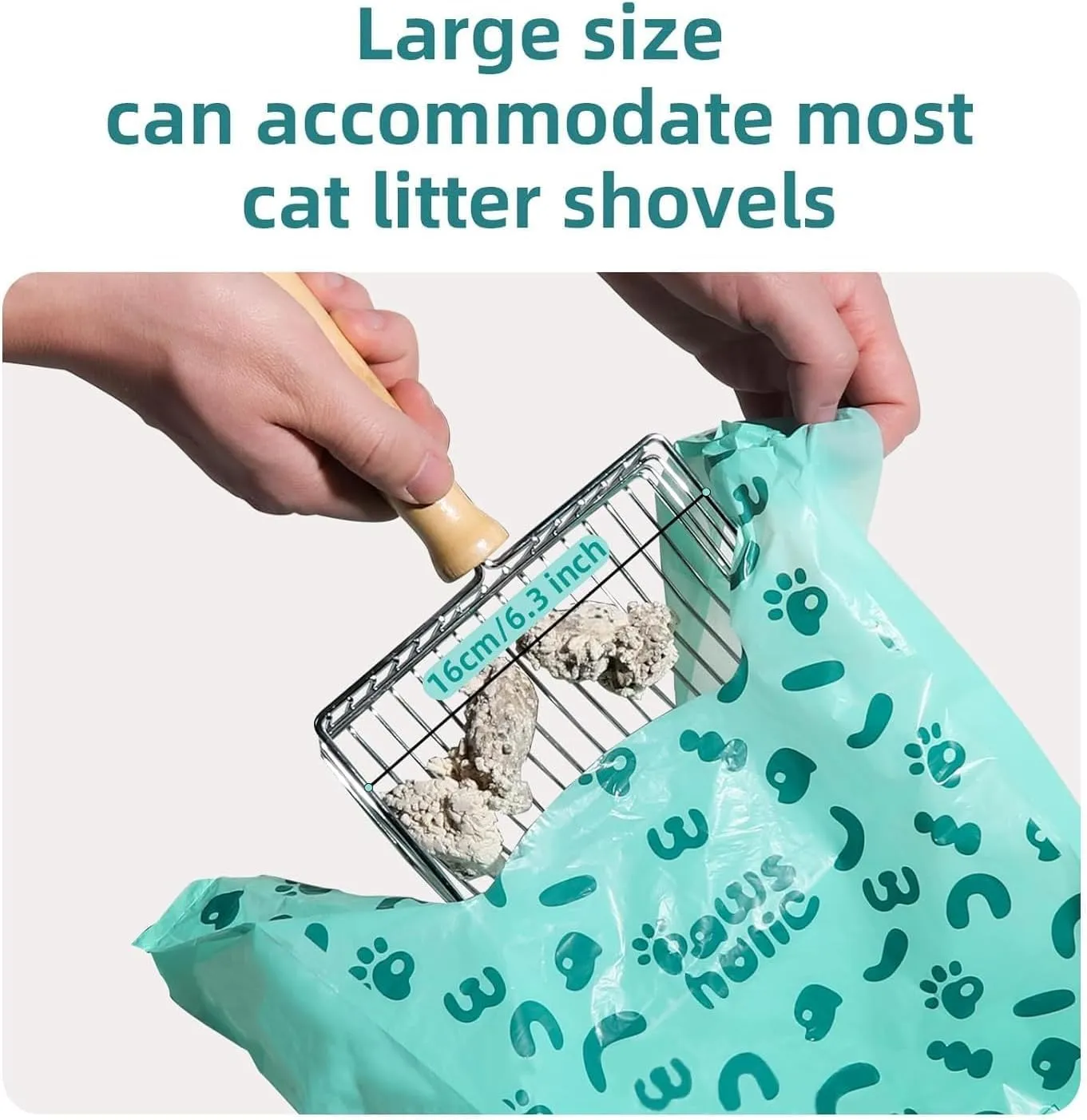 Cat Poop Bags Cat Litter Bags with Handle, 180 Counts, Cornstarch Based Extra-Thick&Leak Proof Pet Waste Pick Up Bag (Lavender Scented)