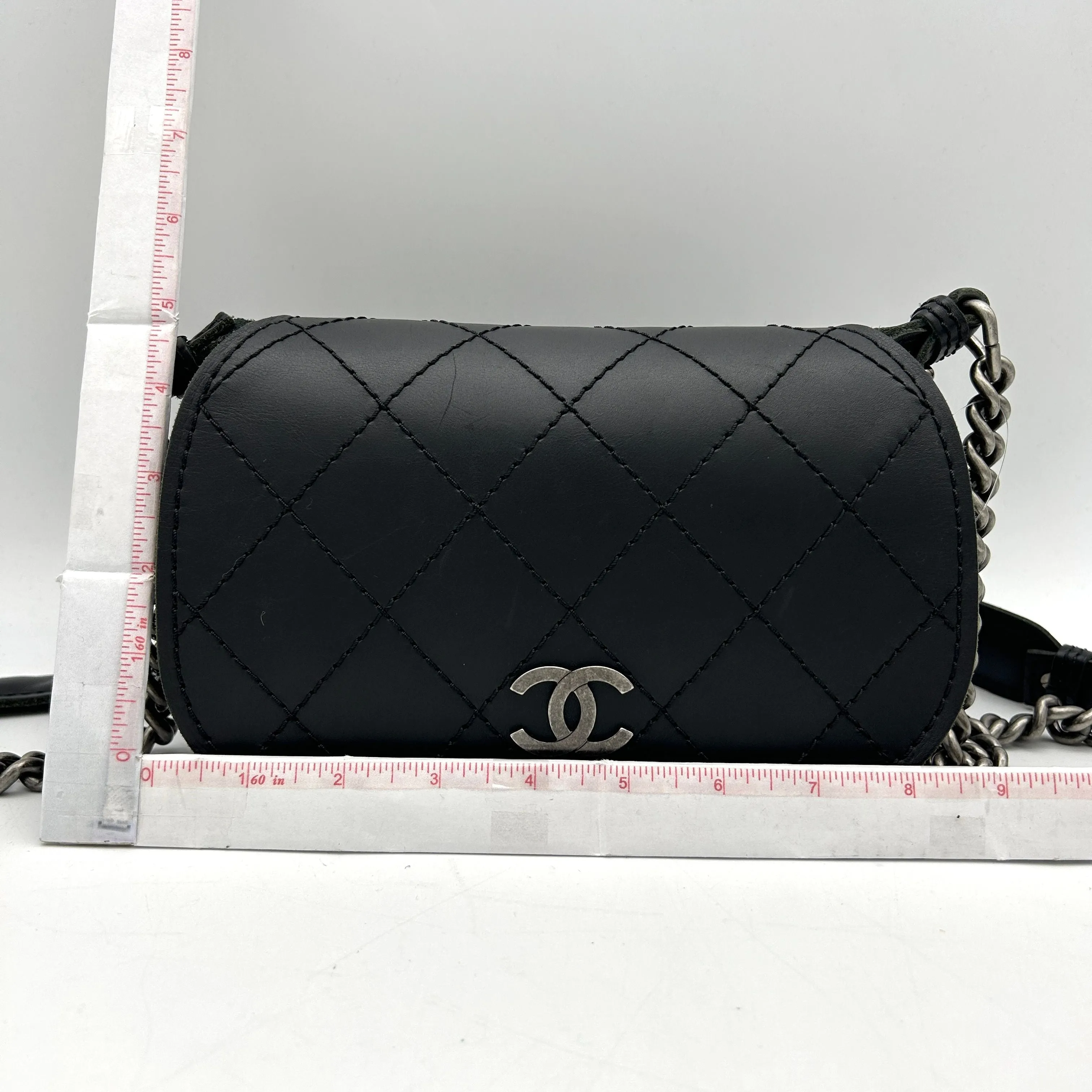 CHANEL Pre-Owned 2014 Paris-Edinburgh Highlander Shoulder Bag | Black  ch22173cc