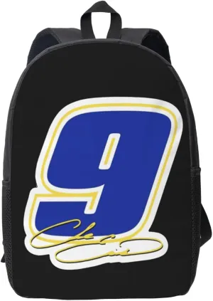 Chase-Elliott-Car-9 Backpack Work Rucksack Computer Bag 17 Inch Travel Backpack Gym Bags