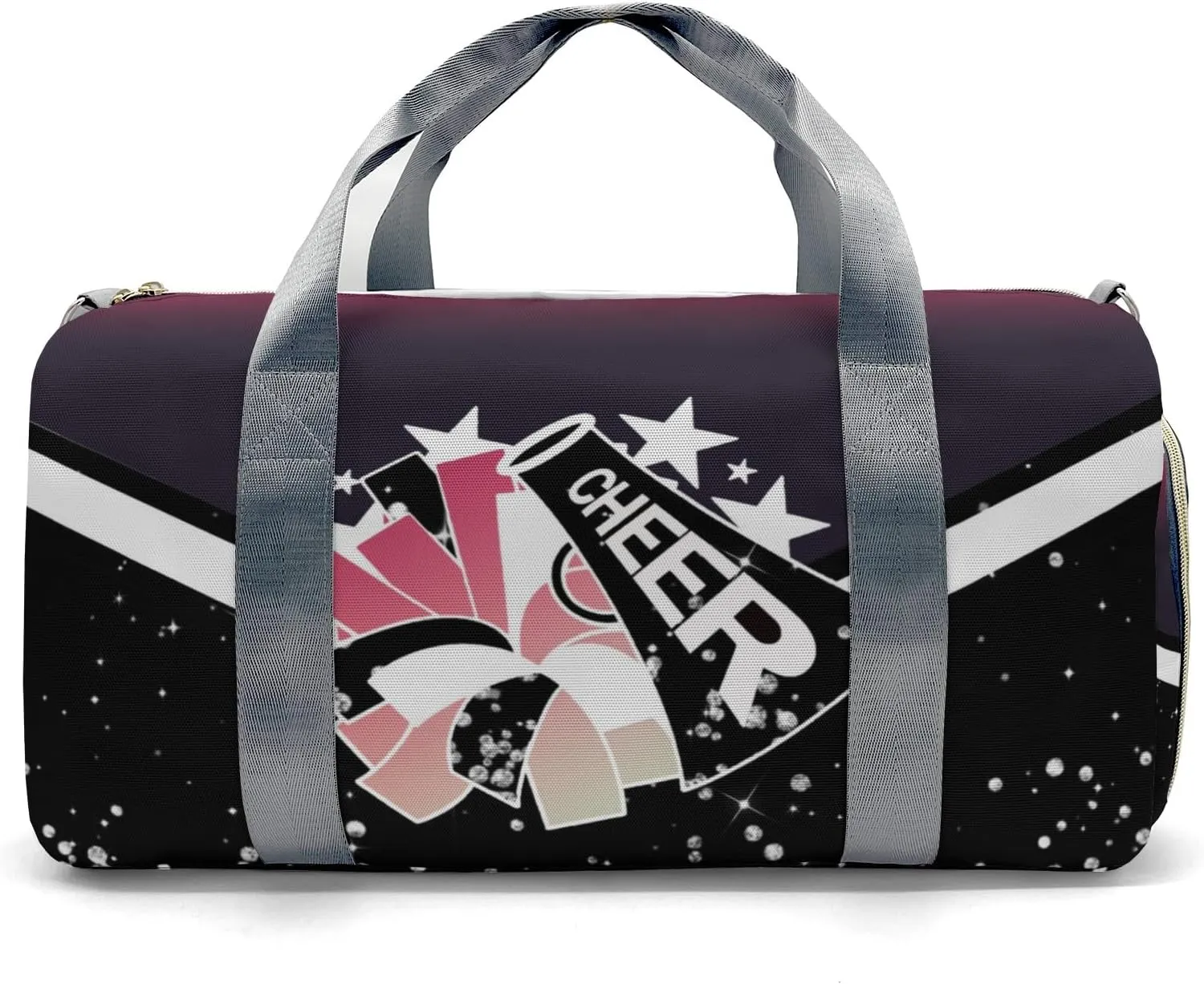 Cheer Personalized Cheerleader Duffel Bag Dance Bag for Women, Custom with Name Gym Bag Sport Duffel Bag, Agate Red Weekender Bags Travel Bag