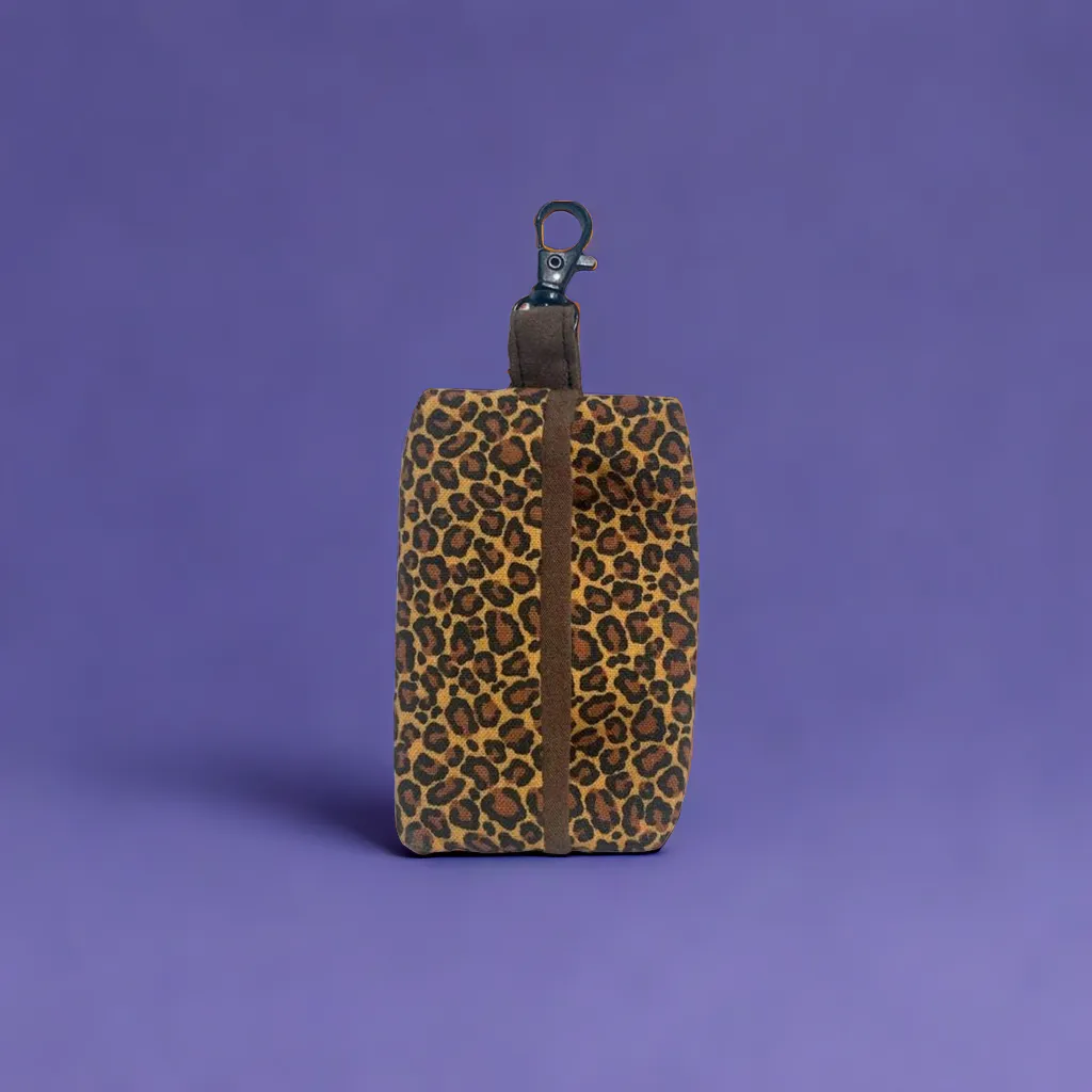 Cheetah Print Dog Poop Bag Holder
