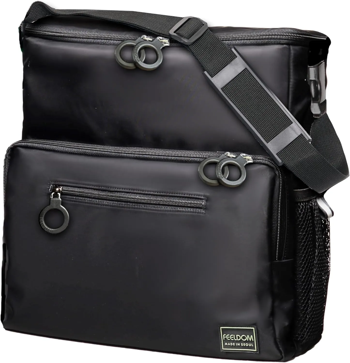 Chic Adaptive Wheelchair Bag for Back of Chair – 10L EZ-Access Shoulder Tote Bag/Wheelchair Bag – Mobility Scooter, Manual Wheelchair, Electric Wheelchair Accessories, Medium, Black