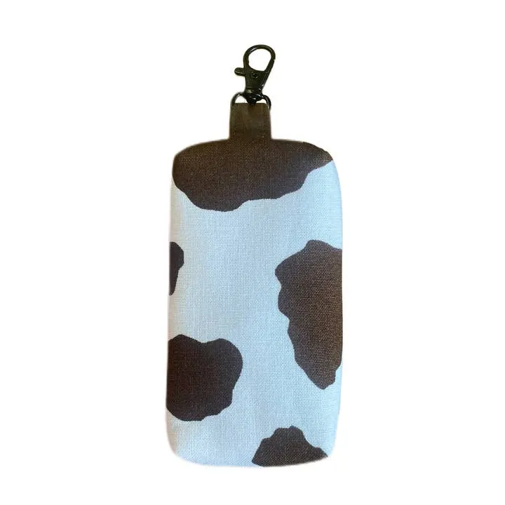 Chocolate Cow Print Dog Poop Bag Holder