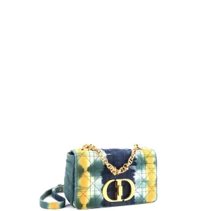 Christian Dior Caro Bag Cannage Quit Tie Dye Denim Medium