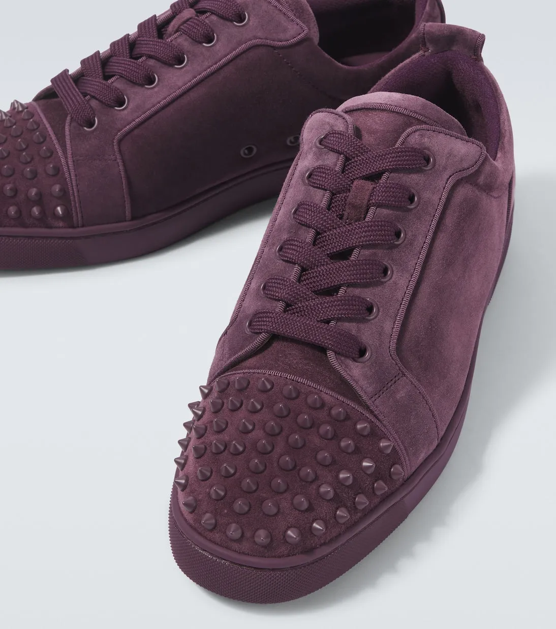 Christian Louboutin Louis Junior Spikes suede sneakers