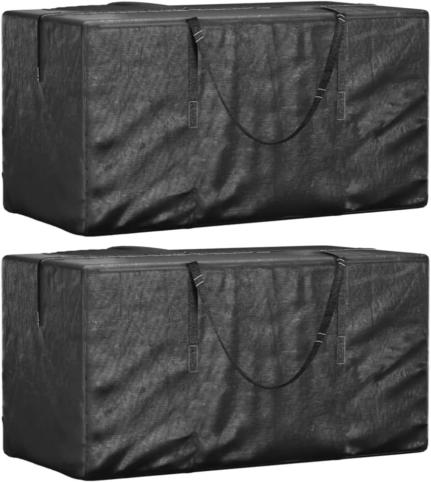 Christmas Tree Storage Bag Set of 2 Black Polyethylene Large1,8KG