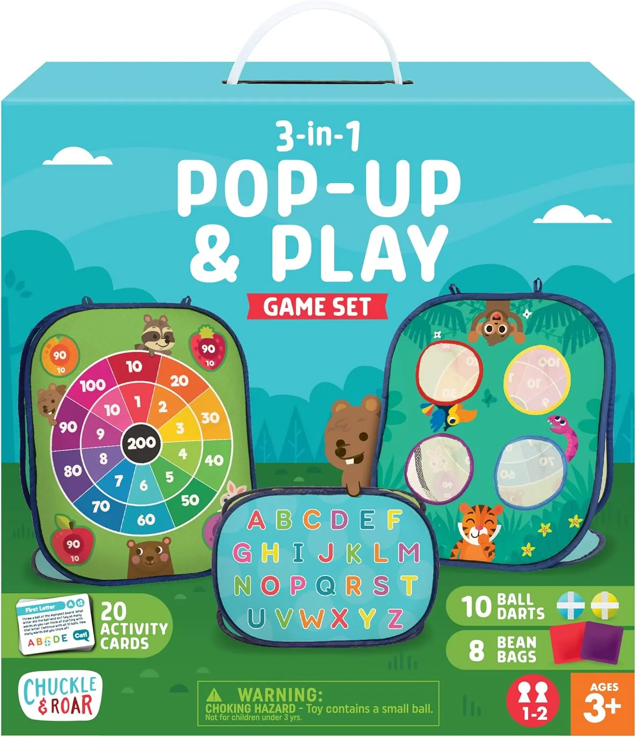 Chuckle & Roar 3-in-1 Pop Up and Play Game Set Medium