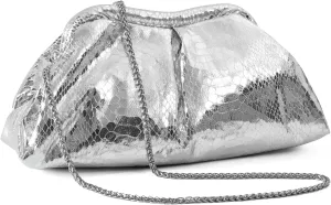 Clutch Purses Cloud Shoulder Bags Evening Dumpling with Ruched Pouch Handbags