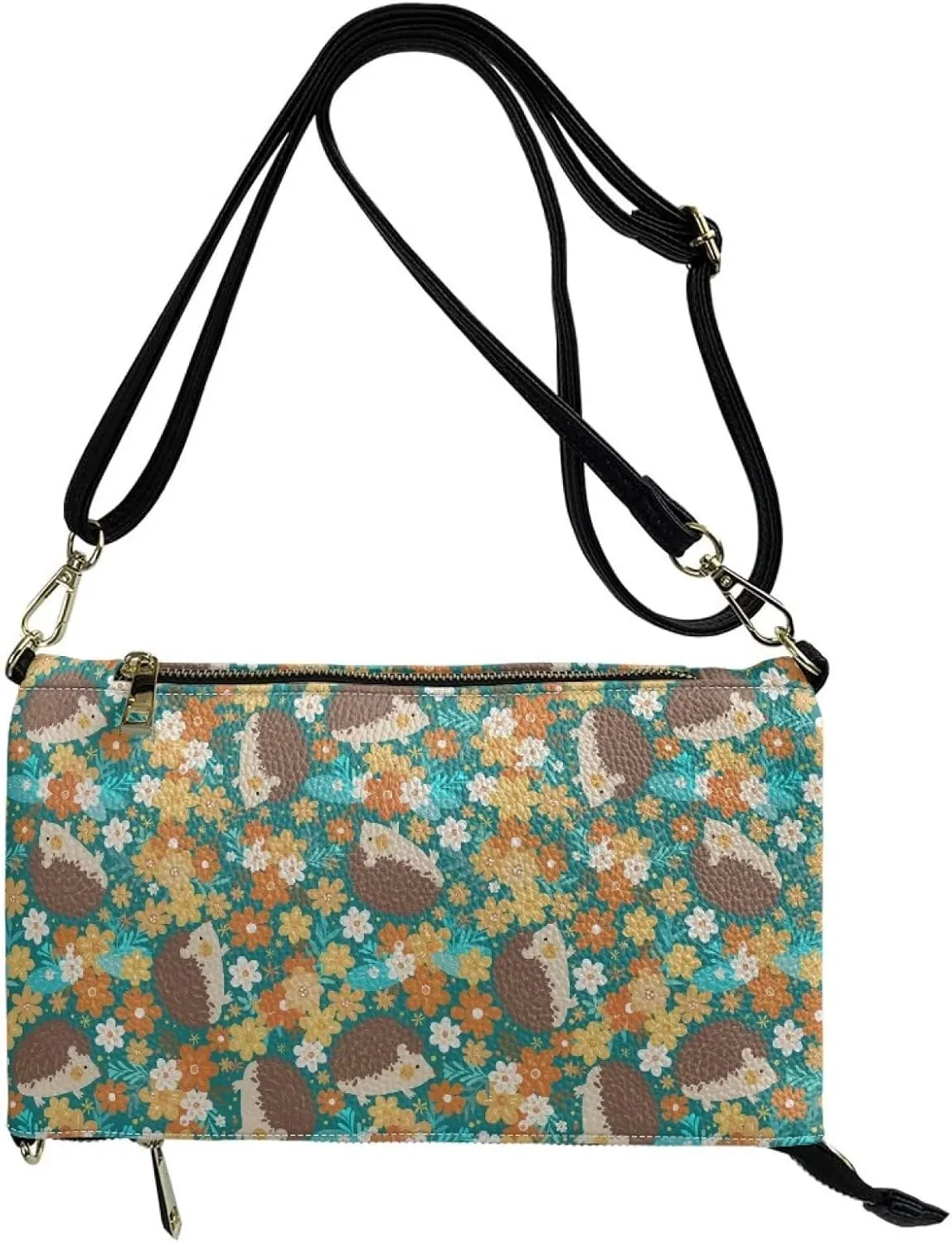 Clutch Purses for Women Leather Crossbody Shoulder Handbag with Removable Strap Waterproof Girls Party Bag