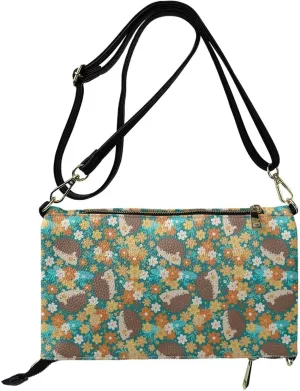 Clutch Purses for Women Leather Crossbody Shoulder Handbag with Removable Strap Waterproof Girls Party Bag