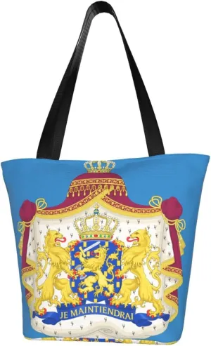 Coat Of Arms Of Netherlands Fashion Shoulder Bag Large Capacity For Man Or Woman