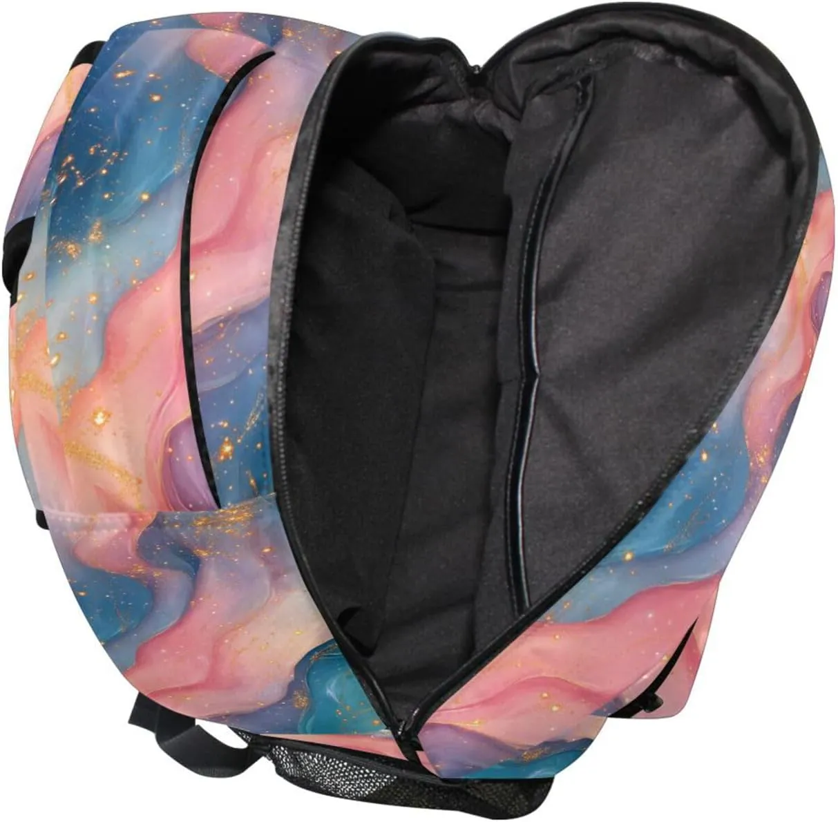 Cool Backpacks for Unisex Adult Waterproof Diaper Bag Backpack with Chest Strap for Business Work College Travel Trip Hotpink Turquoise Green