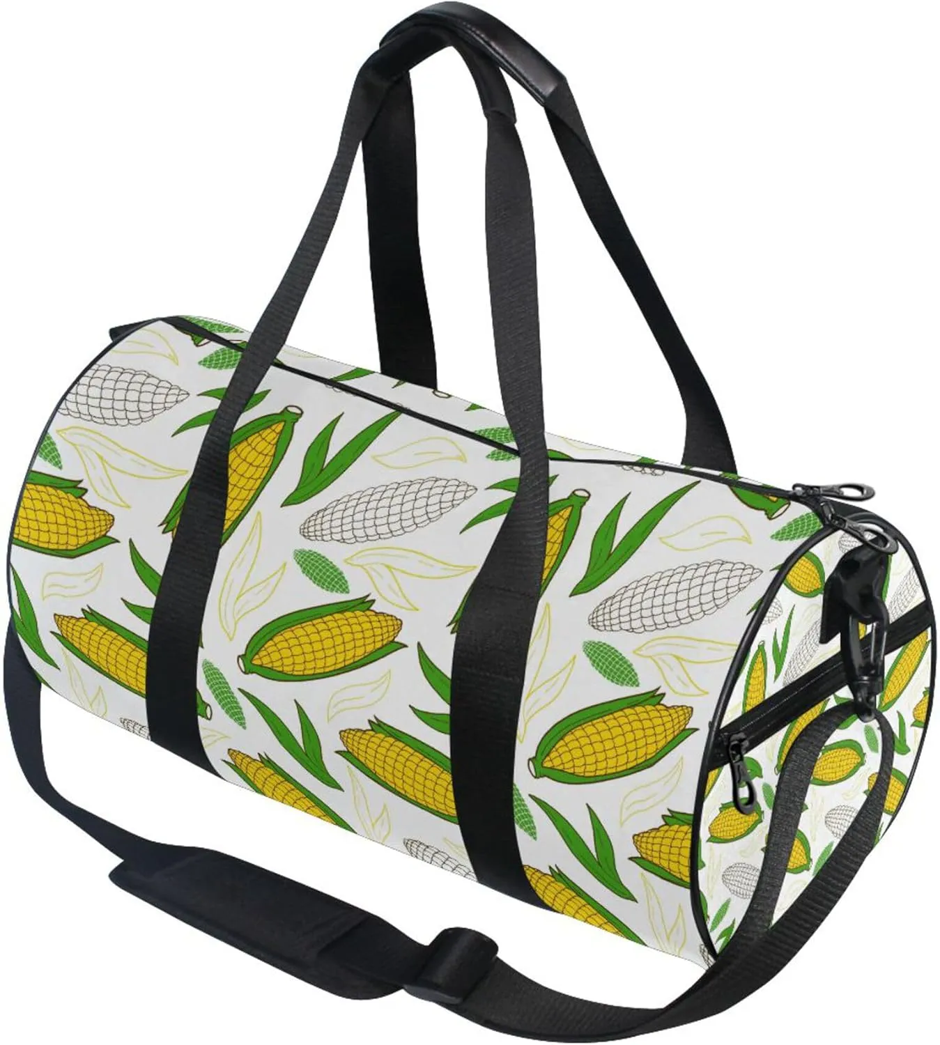 Corn Pattern Gym Duffle Bag Women Men Sports Fitness Bag for Travel Workout Gymnastics Dance Ballet