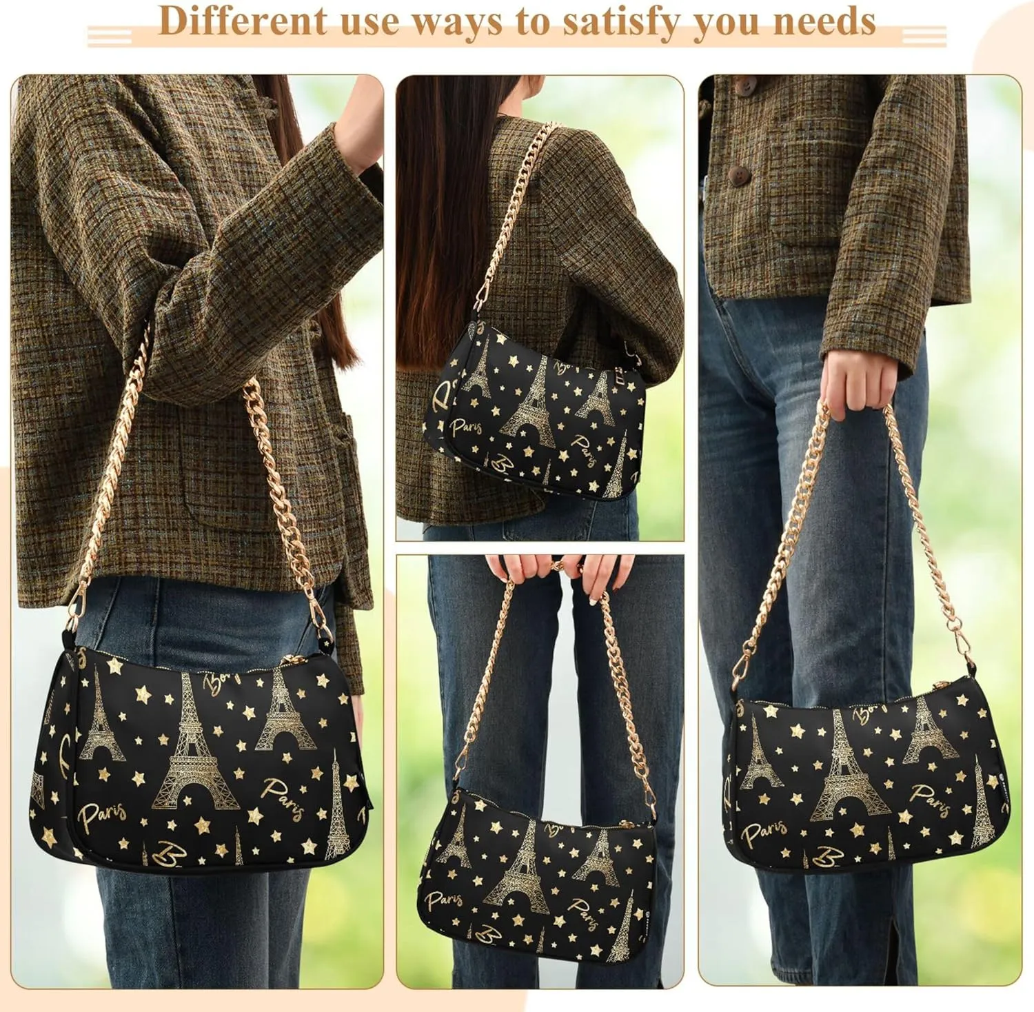 Crocodile Bush Green Cute Purse Bag Small Hobo Bag Women Small Handbag Chain Shoulder Bags Formal