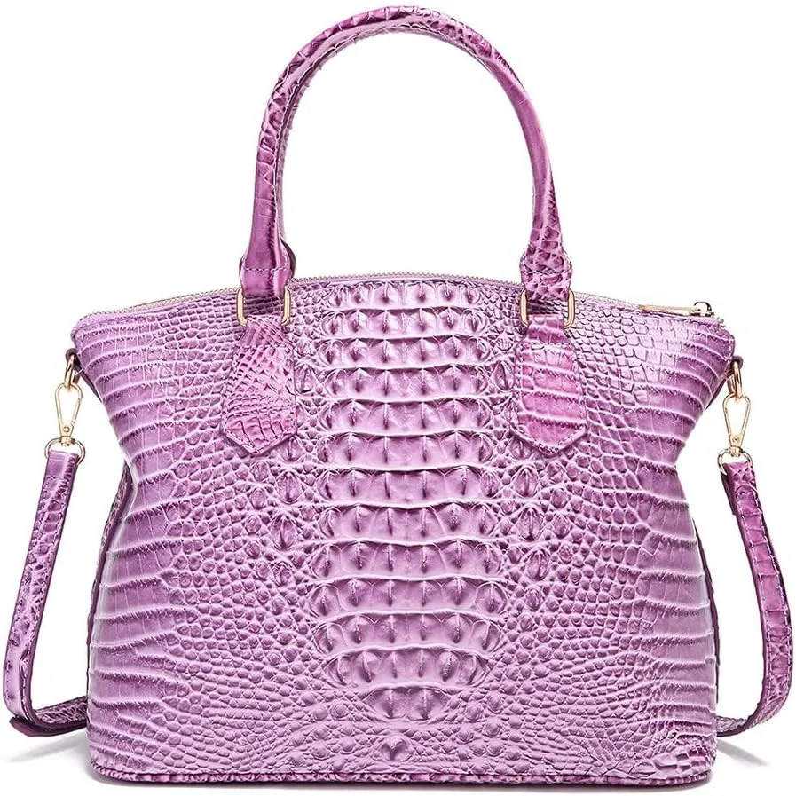Crocodile Leather Top Handle Bag Fashion Tote Hobo Handbags Crossbody Satchel Bags for Women Shoulder Bag Purse