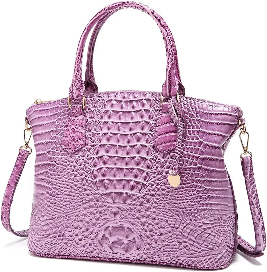 Crocodile Leather Top Handle Bag Fashion Tote Hobo Handbags Crossbody Satchel Bags for Women Shoulder Bag Purse