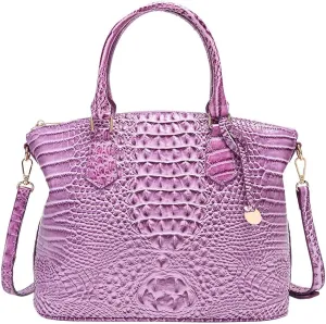 Crocodile Leather Top Handle Bag Fashion Tote Hobo Handbags Crossbody Satchel Bags for Women Shoulder Bag Purse