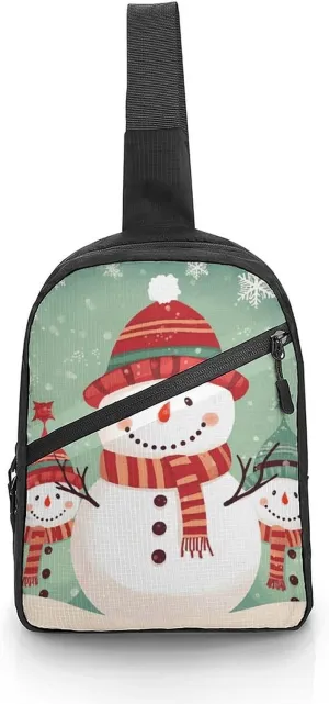 Crossbody Bag for Women Men Chest Bag Meat Slices Pattern Sling Bag Crossbody Shoulder Bag Sling Backpack