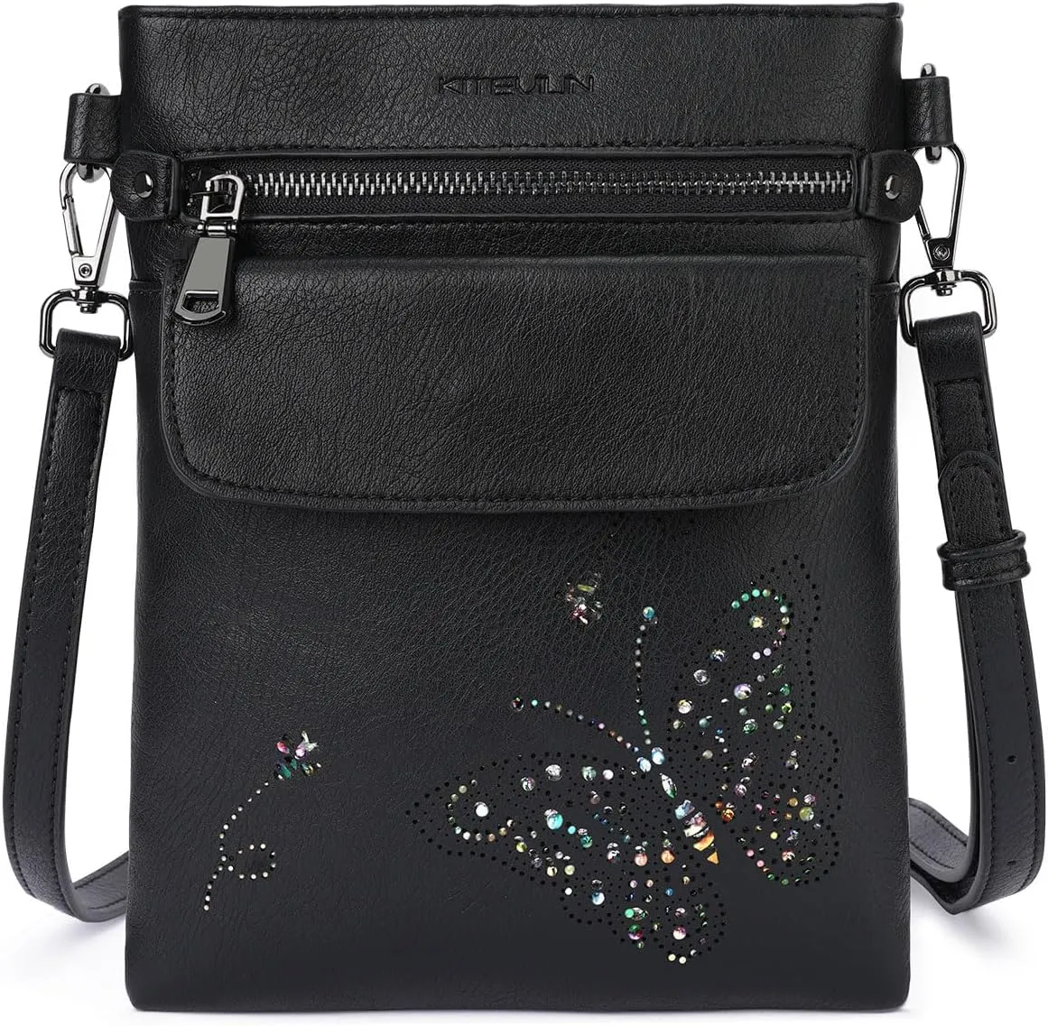 Crossbody Bag for women, Vegan Leathe Cross body Purse with Adjustable Strap, Multi Pocket Shoulder Handbag