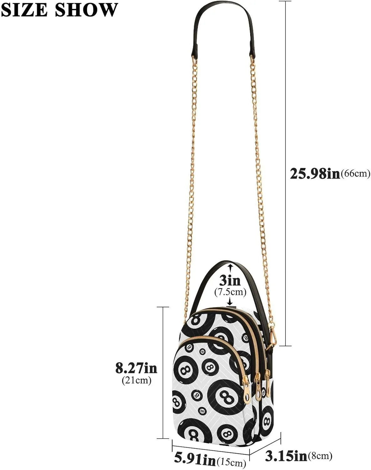 Crossbody Bags for Women Quilted Chain Crossbody Purses Trendy Cross Body Phone Purse Handbag