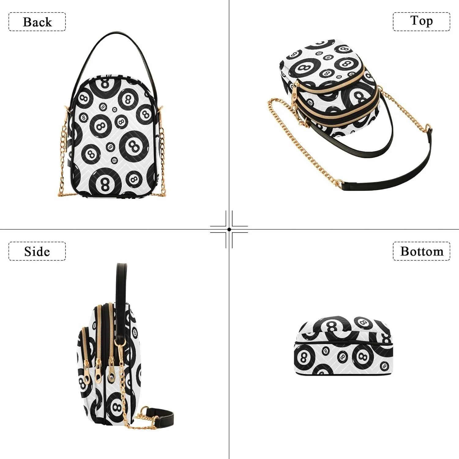 Crossbody Bags for Women Quilted Chain Crossbody Purses Trendy Cross Body Phone Purse Handbag