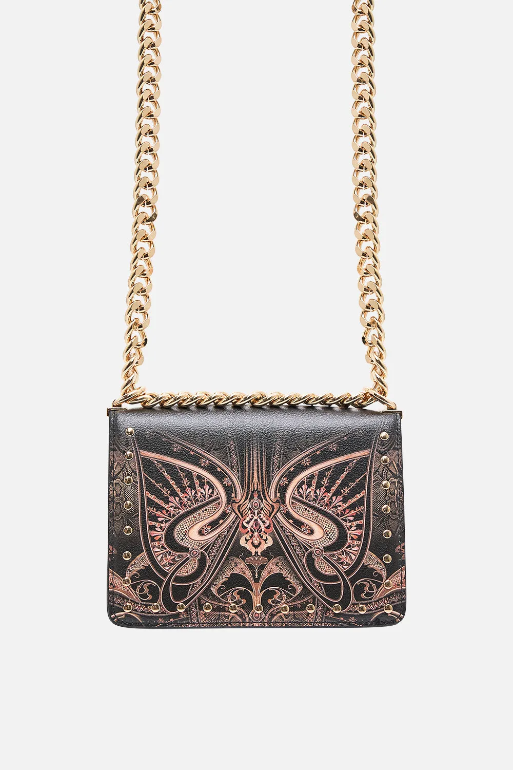 CROSSBODY BOX BAG WITH CHAIN NOUVEAU NOIR