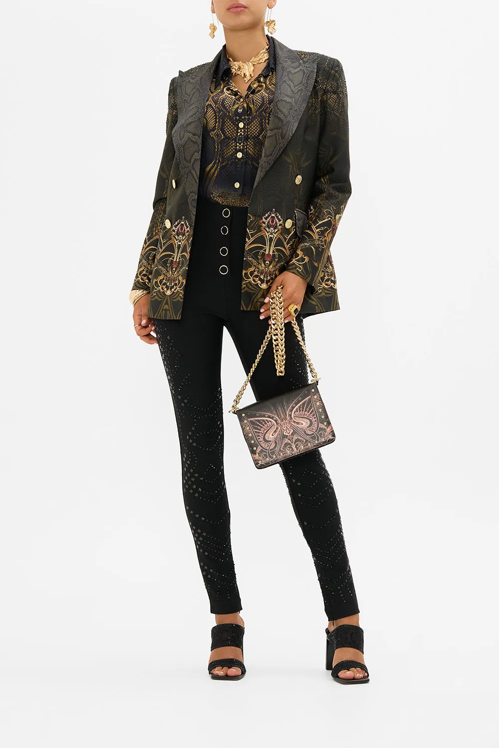 CROSSBODY BOX BAG WITH CHAIN NOUVEAU NOIR