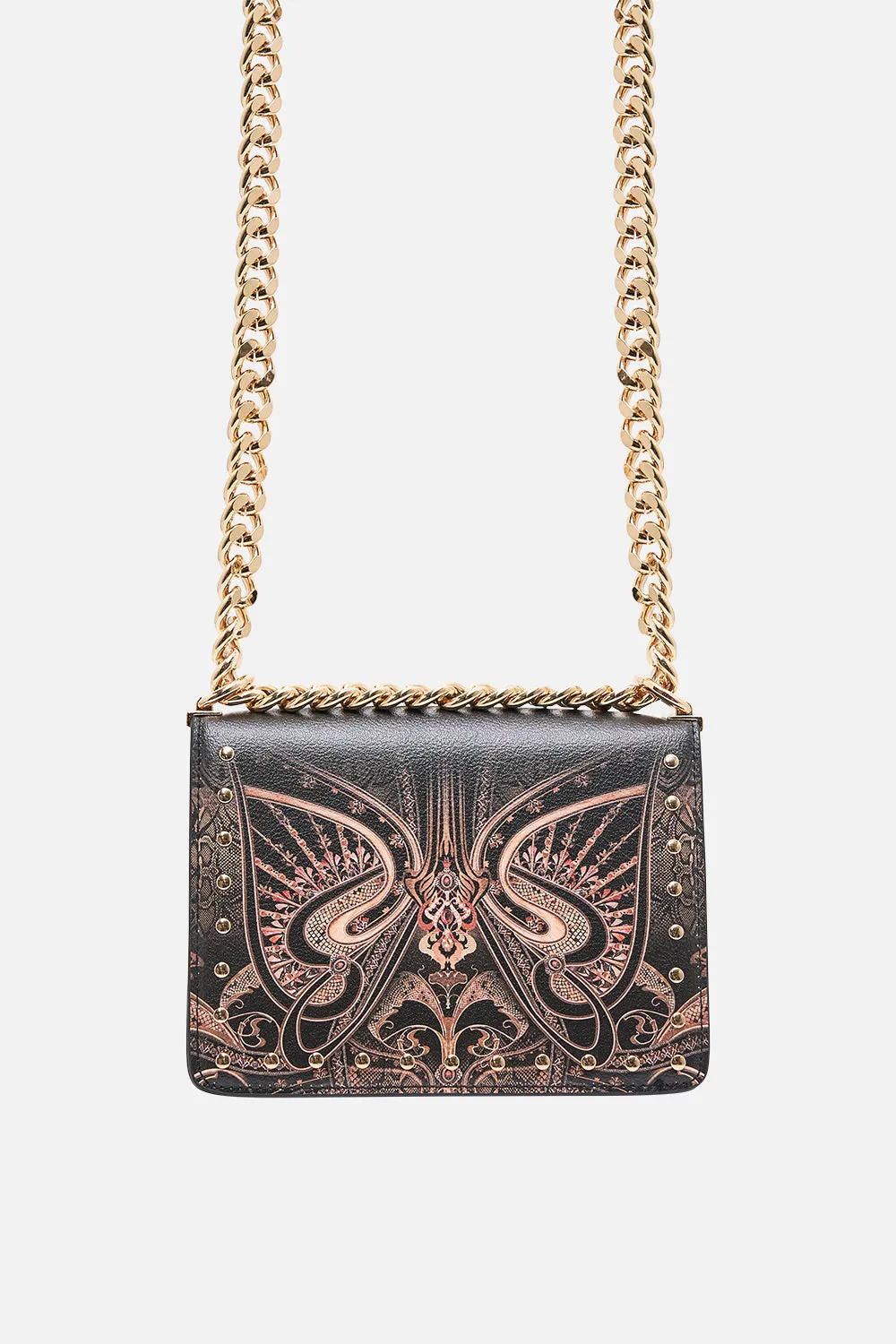 CROSSBODY BOX BAG WITH CHAIN NOUVEAU NOIR