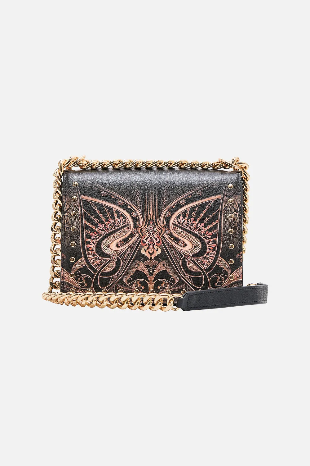 CROSSBODY BOX BAG WITH CHAIN NOUVEAU NOIR